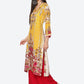 Biba Women Yellow Ethnic Motifs Printed Kurta - Swadesiicart