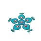 Kundan HandiKrafts Matka Rangoli Blue (Baby) - Swadesiicart