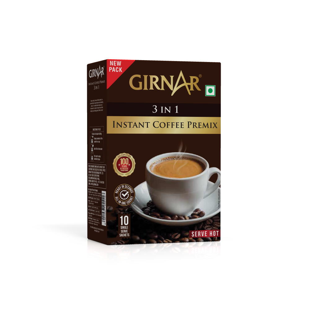 Girnar Instant Premix 3 In 1 Coffee | Swadesiicart