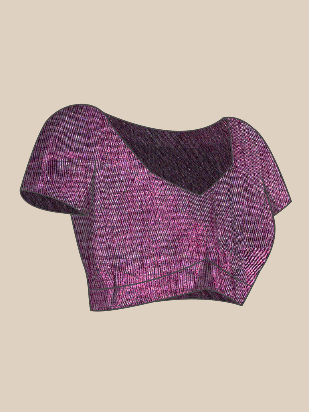 Tikhi Imli Purple & Grey Abstract Print Net Saree | Swadesiicart