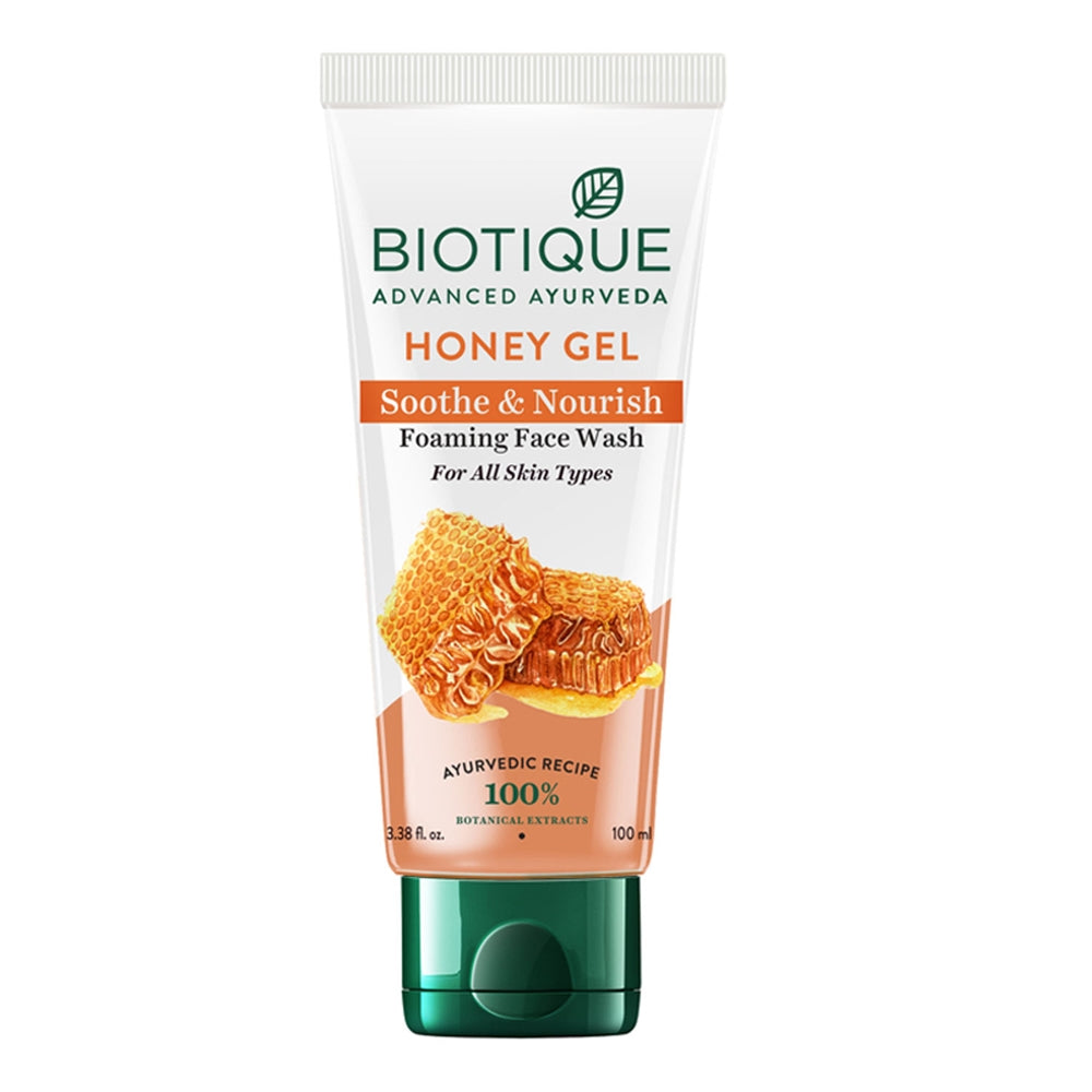 Biotique Advanced Ayurveda Bio Honey Gel Refreshing Foaming Face Wash - Swadesiicart