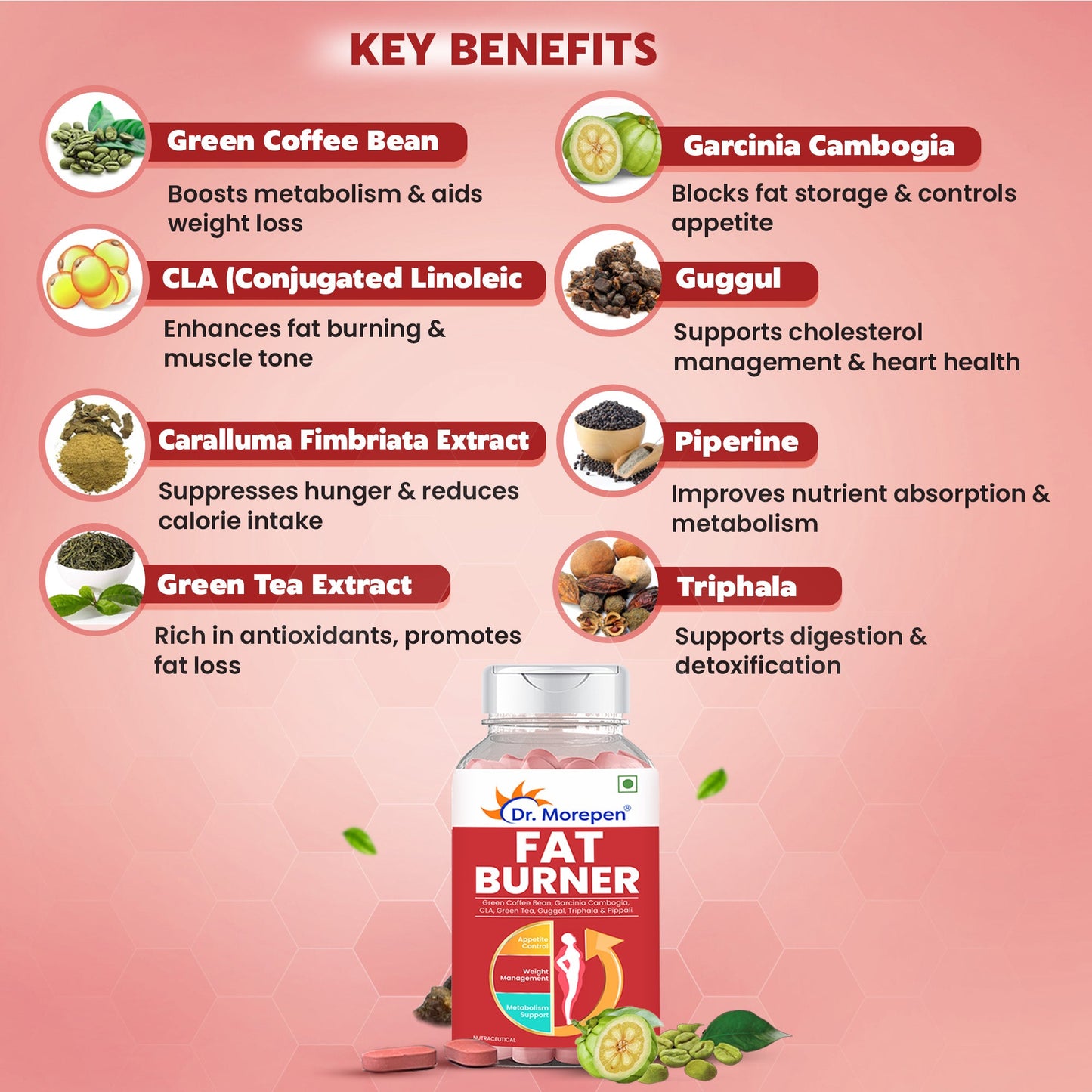 Dr. Morepen Fat Burner Tablets - Swadesiicart