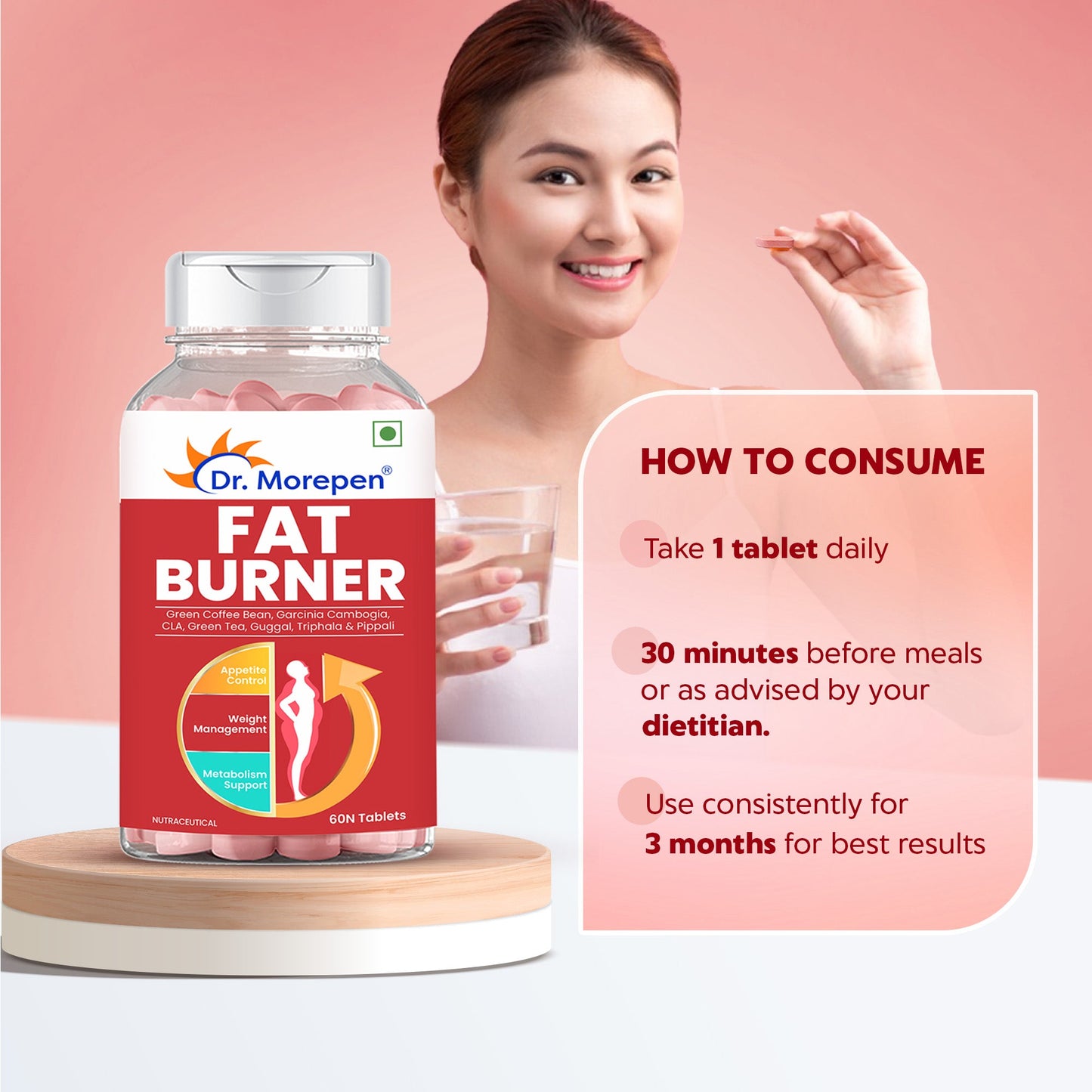 Dr. Morepen Fat Burner Tablets - Swadesiicart