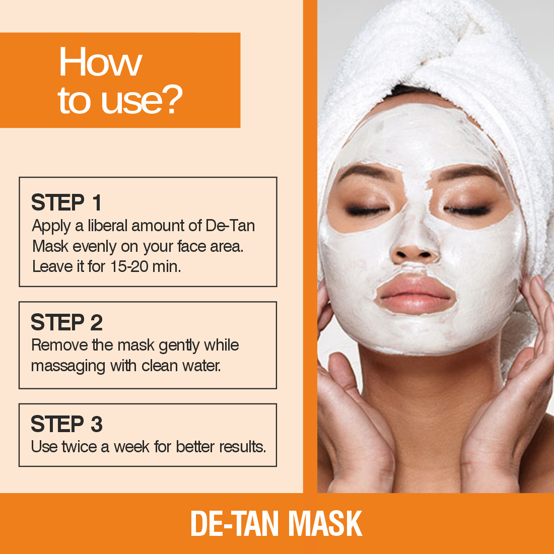 Nuerma Science De-Tan Face Mask | Treats Pigmentation & Restores Natural Glow | Swadesiicart
