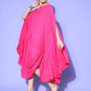 InWeave Fuchsia Rayon Cowel Style Kaftan - Swadesiicart