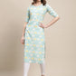 Kalini Women Teal & Blue Ethnic Motifs Printed Crepe Pack of 2 Kurtas | Swadesiicart