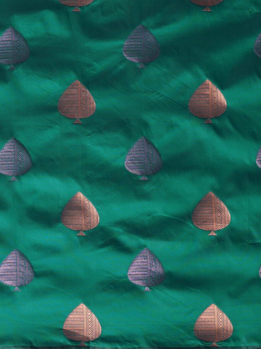 Anouk Ethnic Motifs Zari Banarasi Saree | Swadesiicart
