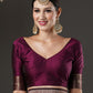 Anouk Purple & Gold-Toned Ethnic Motifs Zari Banarasi Saree | Swadesiicart