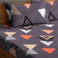 KLOTTHE Purple Geometric 210 TC Cotton Bedsheet with Pillow Covers - Swadesiicart