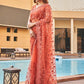 Tikhi Imli Embroidered Net Heavy Work Saree | Swadesiicart