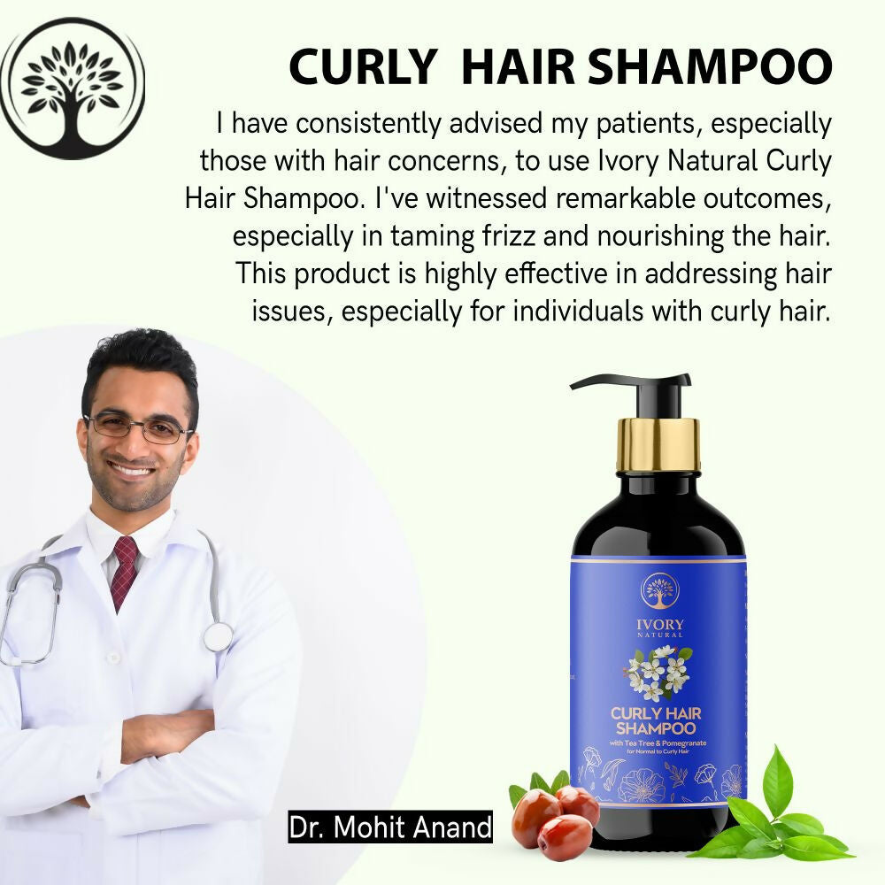 Ivory Natural Curly Hair Shampoo For Smooth, Well-Defined Curls | Swadesiicart