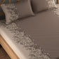CHHAVI INDIA Brown Ethnic Motifs Cotton 210 TC King Bedsheet with 2 Pillow Covers - Swadesiicart
