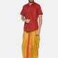 Sethukrishna Mustard Yellow Solid Readymade Dhoti Pant For Men | Swadesiicart