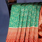 Shades of Green Floral Designbanaras Semi Silk Saree By Gayathri Reddy Designer Studio | Swadesiicart