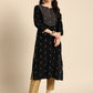Anouk Ethnic Motifs Kantha Work Dobby Kurta - Swadesiicart