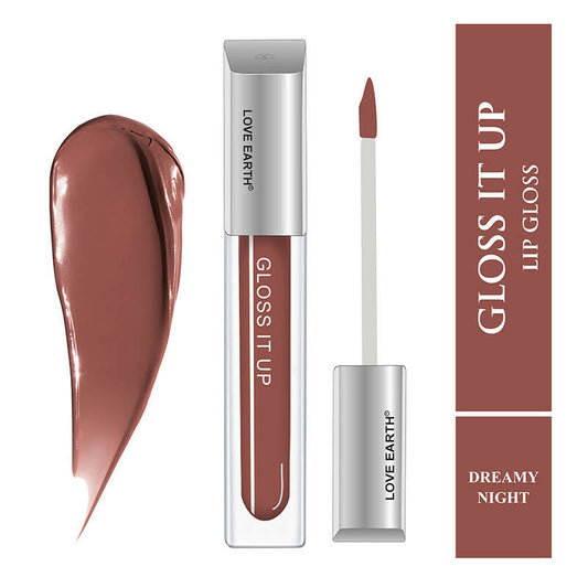 Love Earth Lip Gloss - Dreamy Night (Brown) - Swadesiicart
