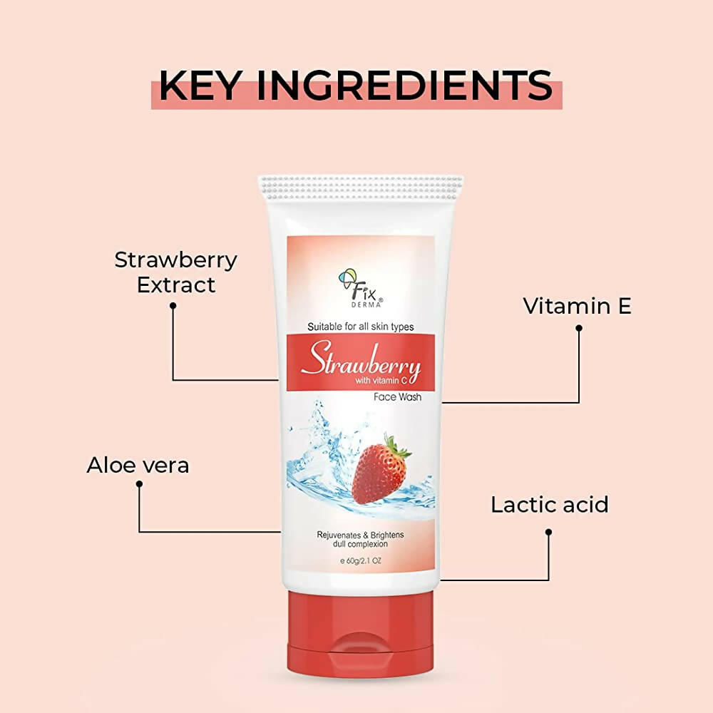 Fixderma Strawberry Face Wash - Swadesiicart