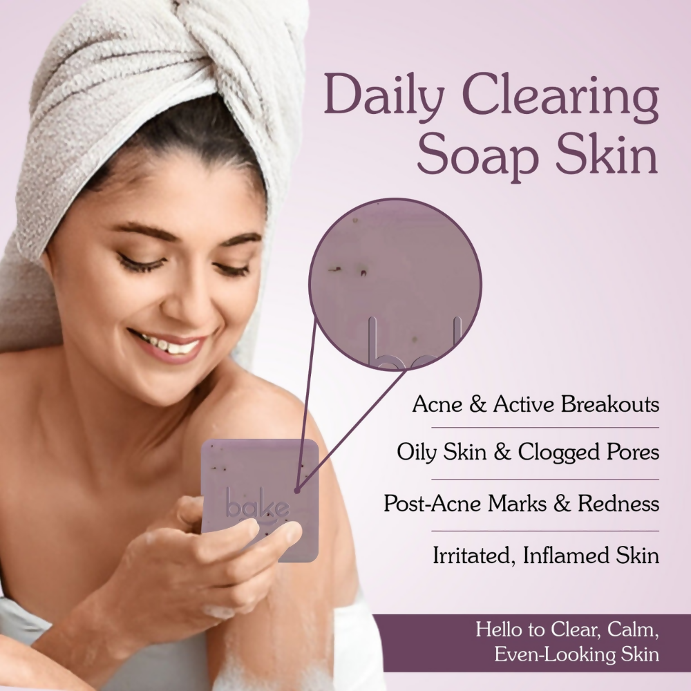 Bake 10% Niacinamide + 3% Azelaic Acid Scrub Treatment Soap | Swadesiicart