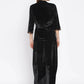 Women Republic Black Velvet Embroiderd Koti With Dhoti Pants | Swadesiicart