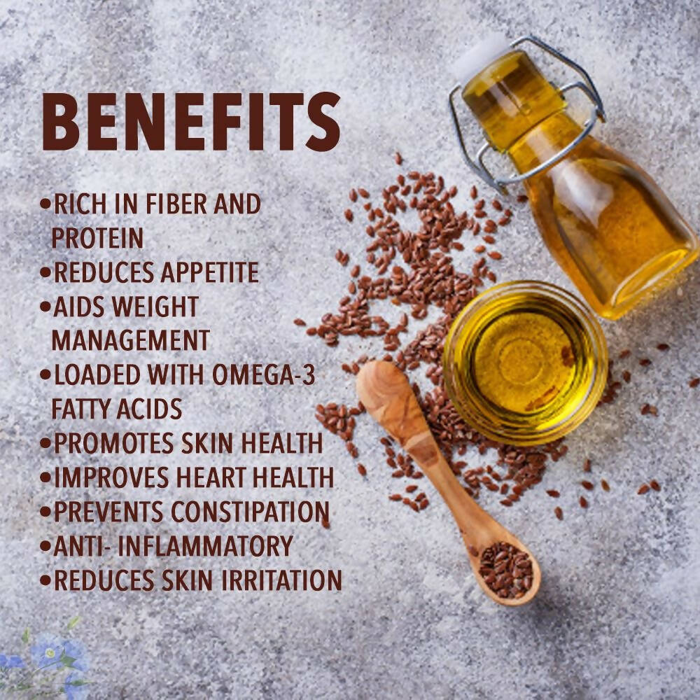 Nutriorg Organic Flaxseed Oil - Swadesiicart