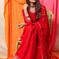 Cheera Red Kurta set
