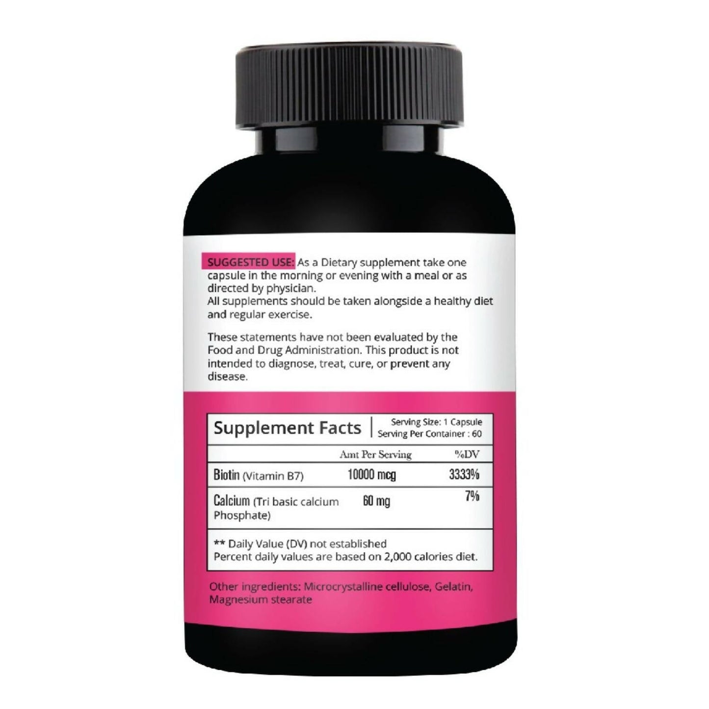 Nutracology Biotin 10mg for Hair Growth & Hair Loss Capsules - Swadesiicart