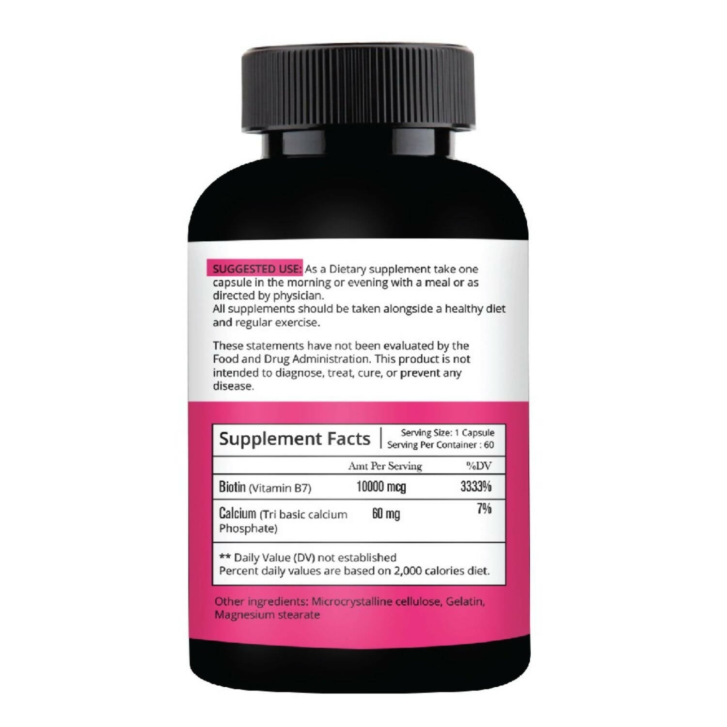 Nutracology Biotin 10mg for Hair Growth & Hair Loss Capsules - Swadesiicart