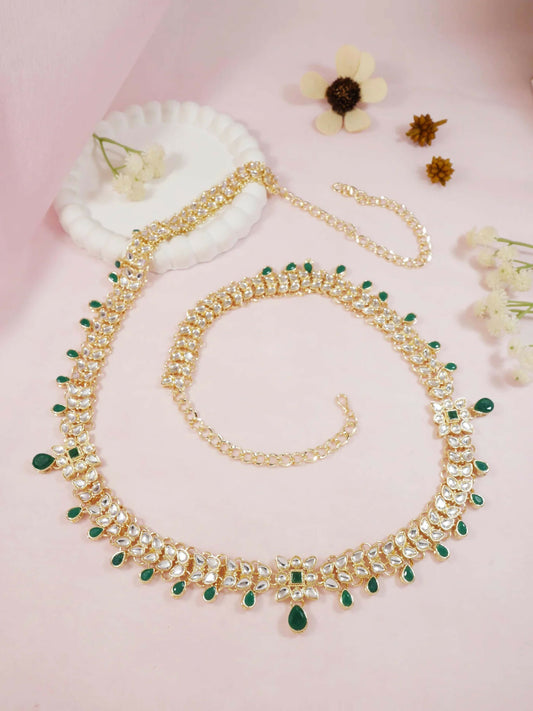 Joban Fashion Green Zinc Alloy Waist Chain For Women | Swadesiicart