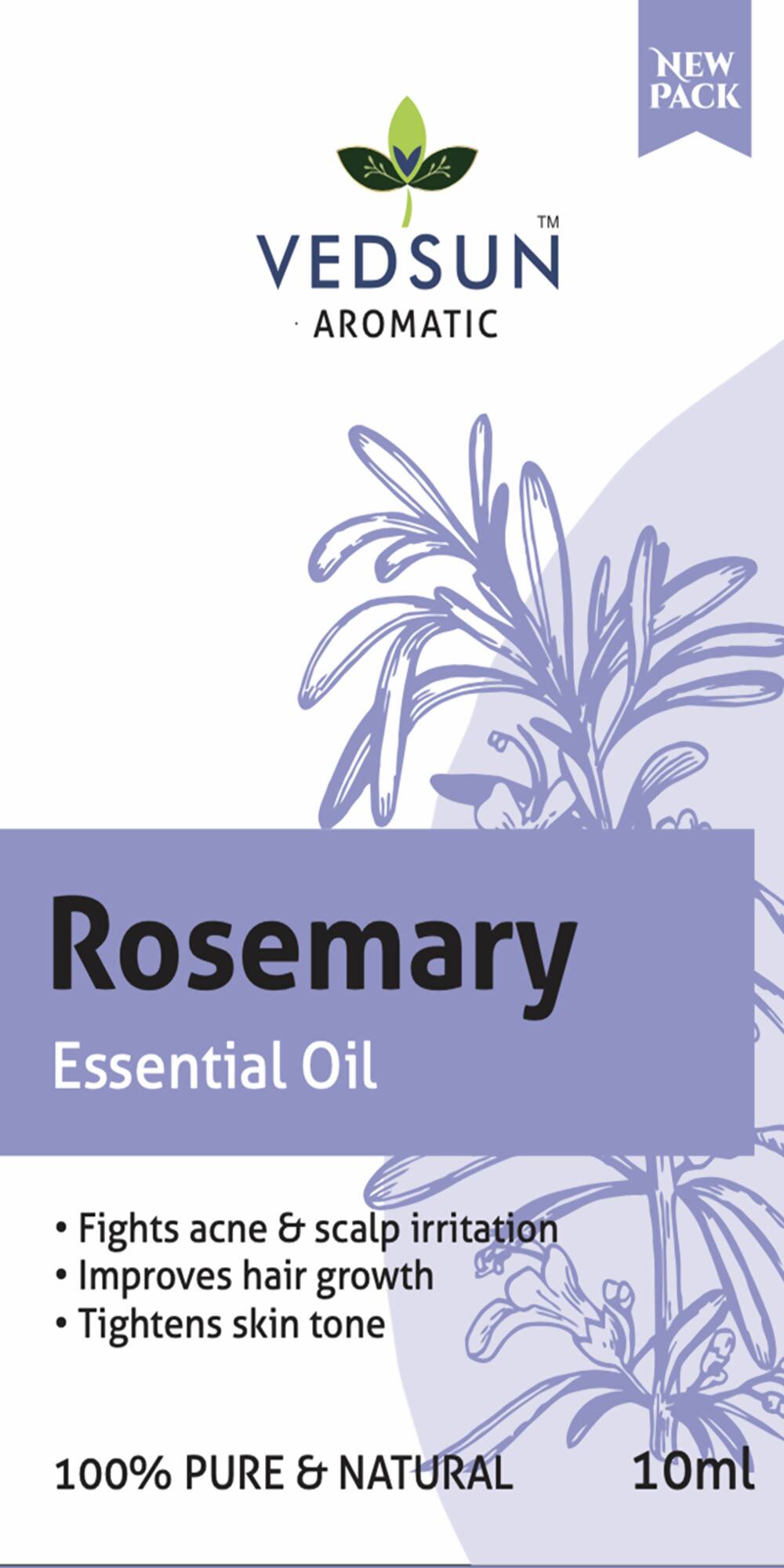 Vedsun Naturals Rosemerry Essential Oil Pure & Organic for Skin and Fragrance - Swadesiicart