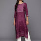 Ahalyaa Women's Traditional wear Kurta - Purple | Swadesiicart