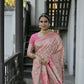 Vishnu Weaves Women's Chiku Paithani Silk Saree with Blouse - Swadesiicart