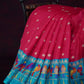 Rani Pink And Blue Printed Semi Soft Silk Kota Saree By Gayathri Reddy Designer Studio | Swadesiicart