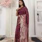 Shree Shyam Fashion Lichi Silk Green Saree