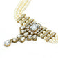 Mominos Fashion Johar Kamal Gold-Polished Brass Finish Kundan/Stone Choker For Women (White) | Swadesiicart