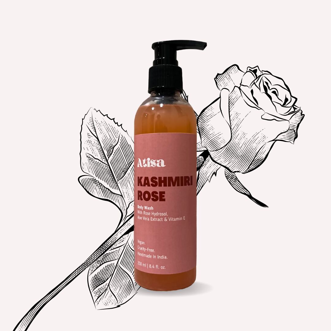 Atisa Kashmiri Rose Body Wash | Swadesiicart
