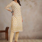 Anouk Women Floral Printed Chikankari Kurta | Swadesiicart