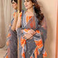 Partywear Designer Grey Net Fancy Saree - Dyuti | Swadesiicart