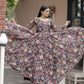 Jyoti Fashion Women's Coffee Faux Georgette Floral Digital Printed Anarkali Dress with Dupatta | Swadesiicart