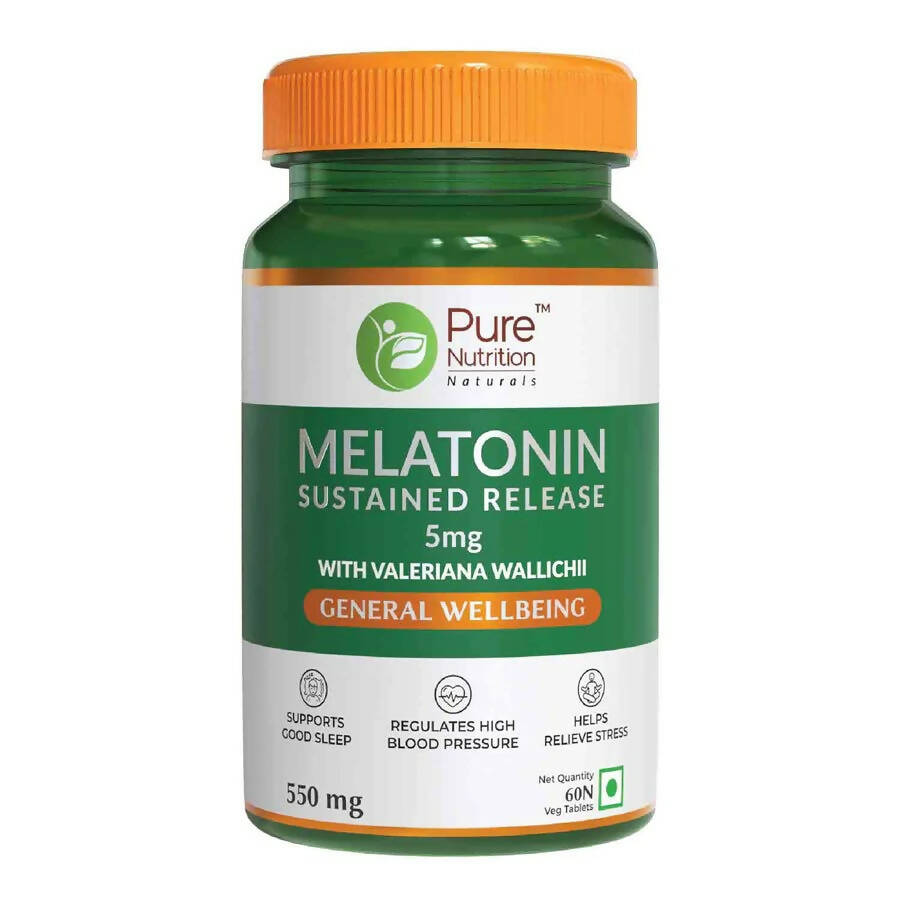 Pure Nutrition Melatonin 5mg Veg Tablets - Swadesiicart