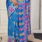 Shree Shyam Fashion Silk Blend Blue Saree