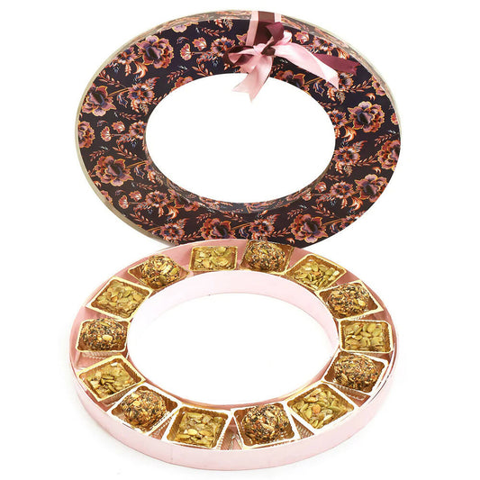 Ghasitaram Round Purple Healthy Seeds Bites Box | Swadesiicart