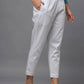 Juniper Women's White Solid Straight Slim Pant | Swadesiicart