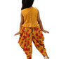 Lil Drama Genda Phool Mustard Crop Top and Dhoti Set For Girls | Swadesiicart