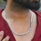 VOJ Men Silver Plated Stainless Steel Chain | Swadesiicart