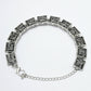 NVR Women American Diamond Rhodium-Plated Link Bracelet - Swadesiicart