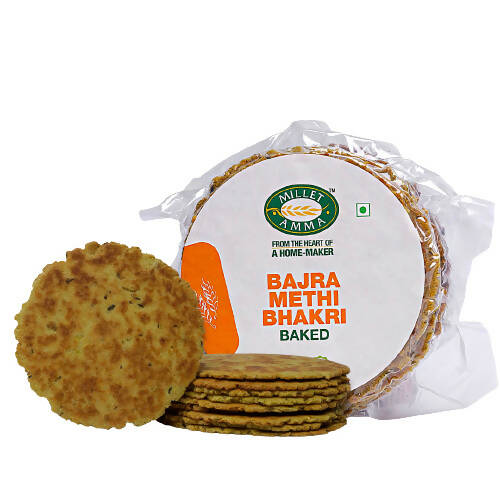 Millet Amma Baked Bajra Methi Bhakhri - Millet Amma urban Monk pvt Ltd