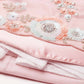 House of Panchhi Pink Net Sequins and Zarkan embroidery Lehenga choli & Dupatta | Swadesiicart