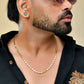 VOJ Gold-Polished Biscuit Shaped Chain For Men | Swadesiicart