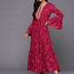 Ahalyaa Women's Traditional wear Lehnga Choli - Red | Swadesiicart