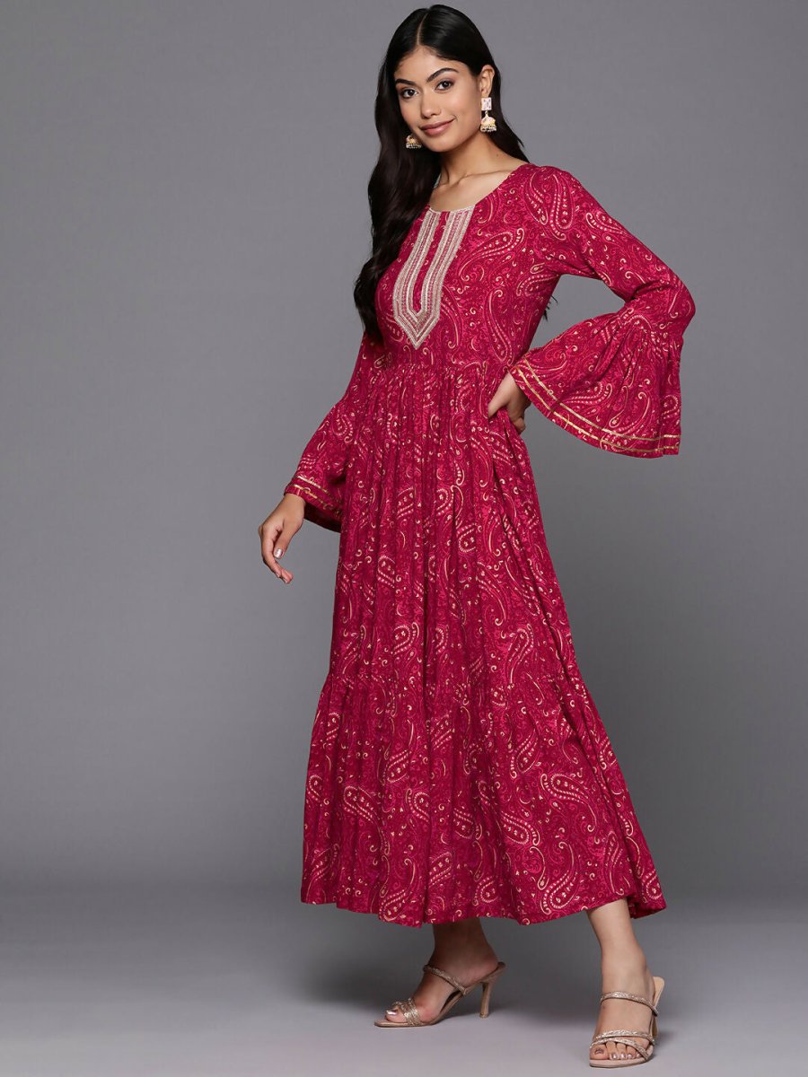 Ahalyaa Women's Traditional wear Lehnga Choli - Red | Swadesiicart